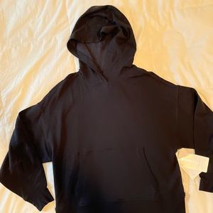 ATHLETA black Balance hoodie medium petite. NEW with tags.